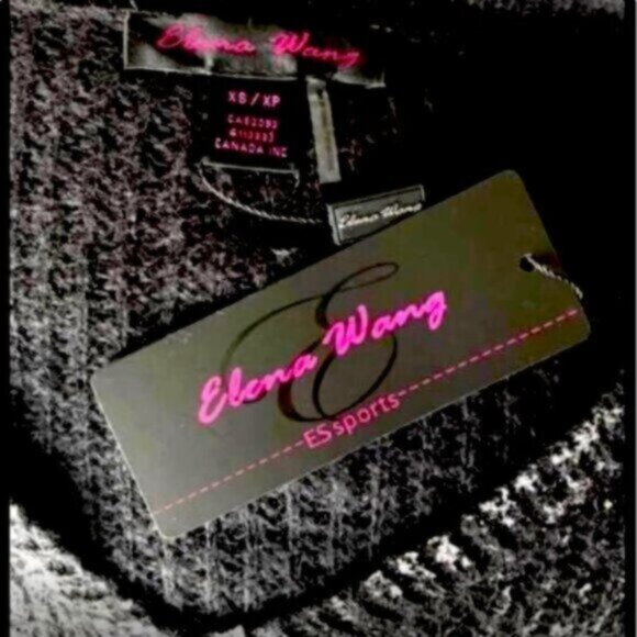 Elena Wang Loose Knit Metallic Shimmer Sweater women’s Sz Small - Picture 4 of 4